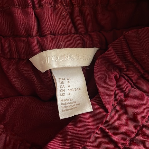 Maroon shorts H&M size 4 - Picture 2 of 2